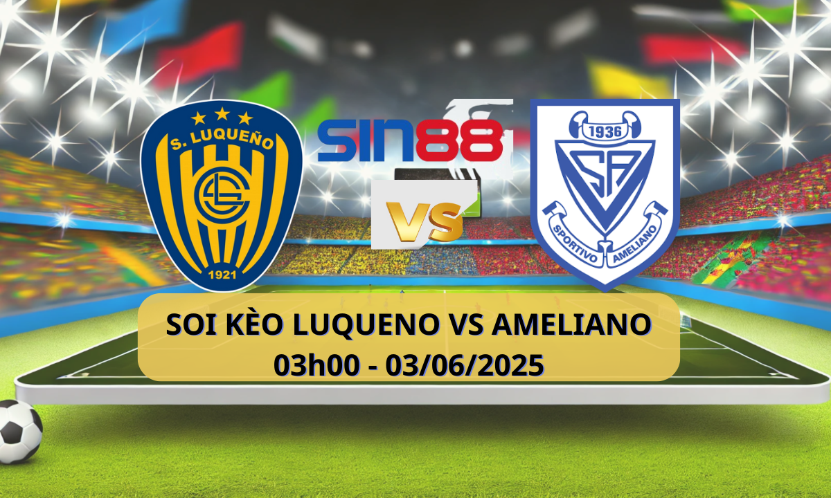 Banner trận đấu Esport giữa Luqueño và Ameliano